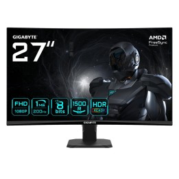 Monitor curvo gaming gigabyte gs27fca 27 pulgadas fhd 200hz