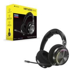 Auriculares gaming corsair virtuoso max inalambrico negro