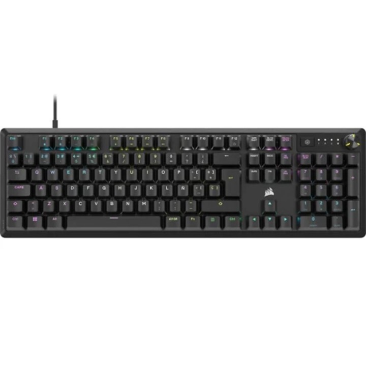 Teclado gaming corsair k70 core rgb negro portugues