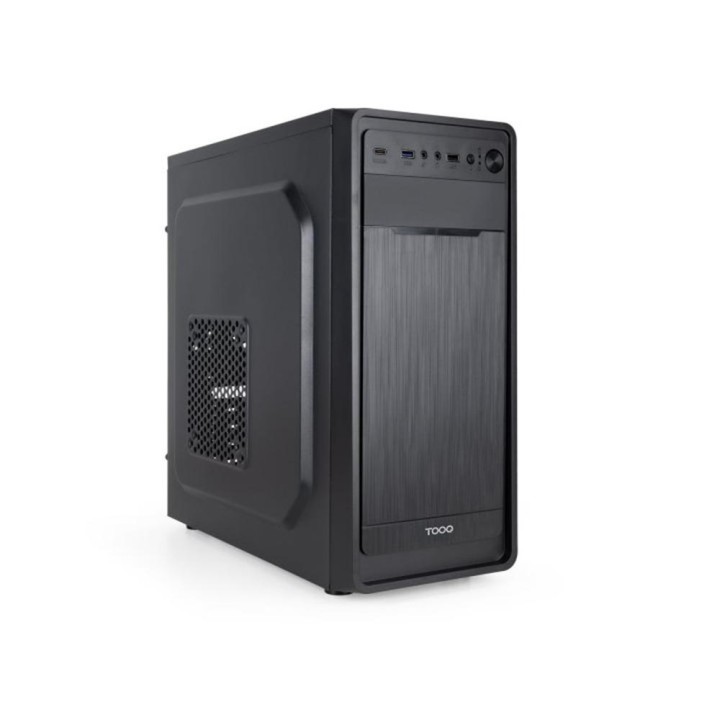 Caja ordenador tooq tqc - 5701 - sp prisma ultra atx negra + fuente 500w