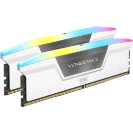 Memoria ram ddr5 32gb 2x16gb corsair vengeance rgb white - 6000mt - s - pc5 - 48000 - cl30