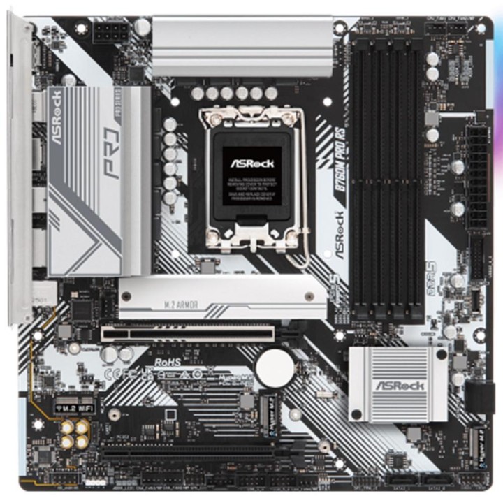 Placa asrock b760m pro rs lga 1700 matx - 4x ddr5