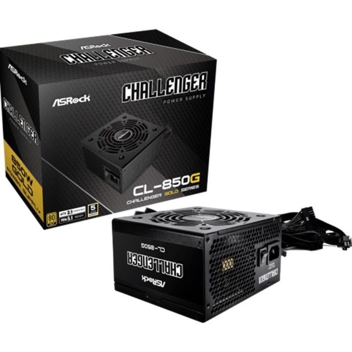 Fuente alimentacion asrock challenger cl - 850g gaming atx 850w negra