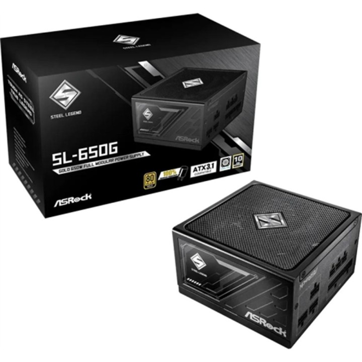 Fuente alimentacion asrock sl - 650g gaming 650w atx