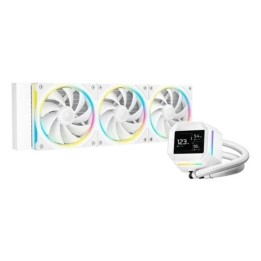 Kit refrigeracion liquida deepcool lm360 rgb 3x 120mm blanco