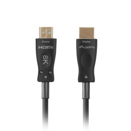 Cable hdmi aoc lanberg v2.1 m - m optico activo 8k 60hz 10m negro