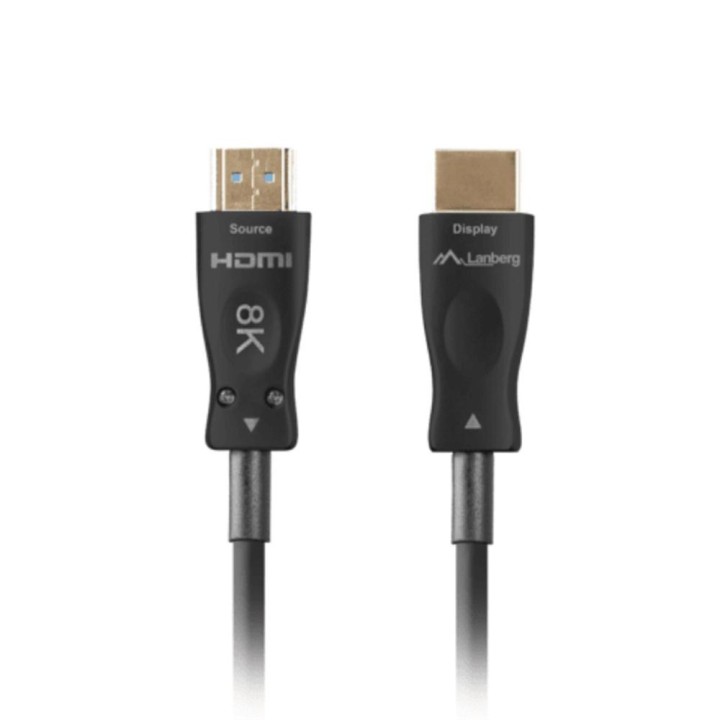 Cable hdmi aoc lanberg v2.1 m - m optico activo 8k 60hz 10m negro