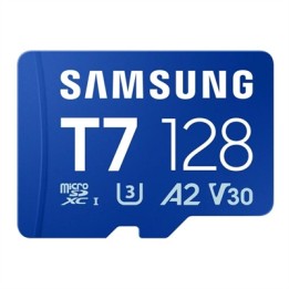 Tarjeta memoria micro sd samsung 128gb sdxc t7 clase10 u3 v30 a2