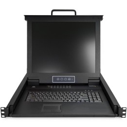 Consola kvm startech de montaje en rack de servidores 17 pulgadas 16 puertos