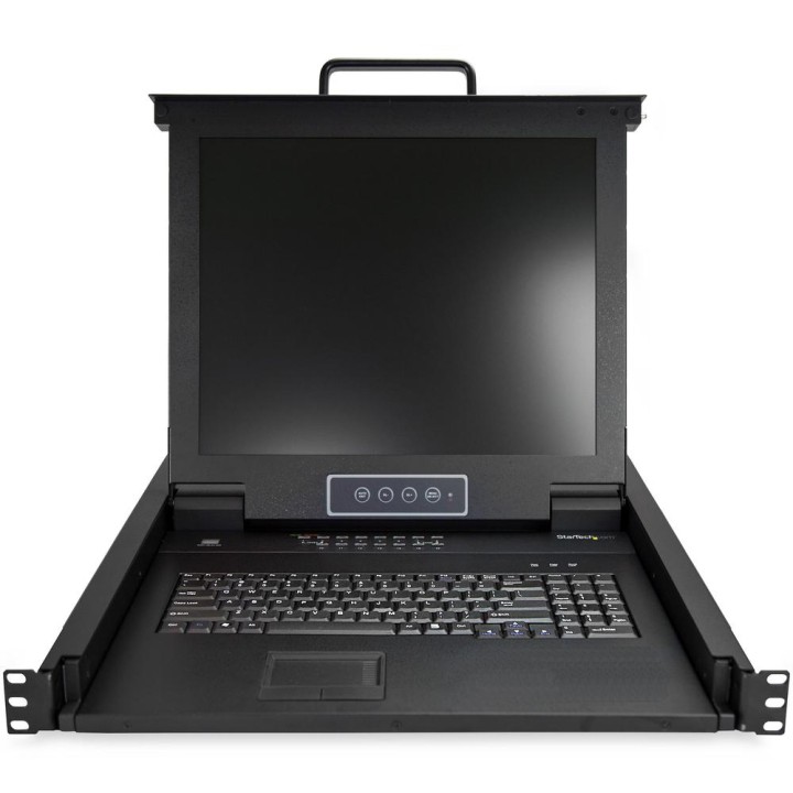 Consola kvm startech de montaje en rack de servidores 17 pulgadas 16 puertos