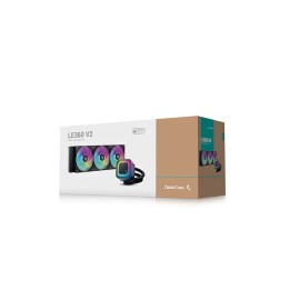 Kit refrigeracion liquida deepcool le360 v2 zero 3x 120mm negro