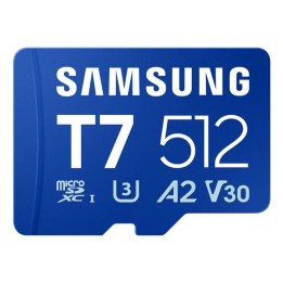 Tarjeta memoria micro sd samsung 512gb sdxc t7 clase10 u3 v30 a2