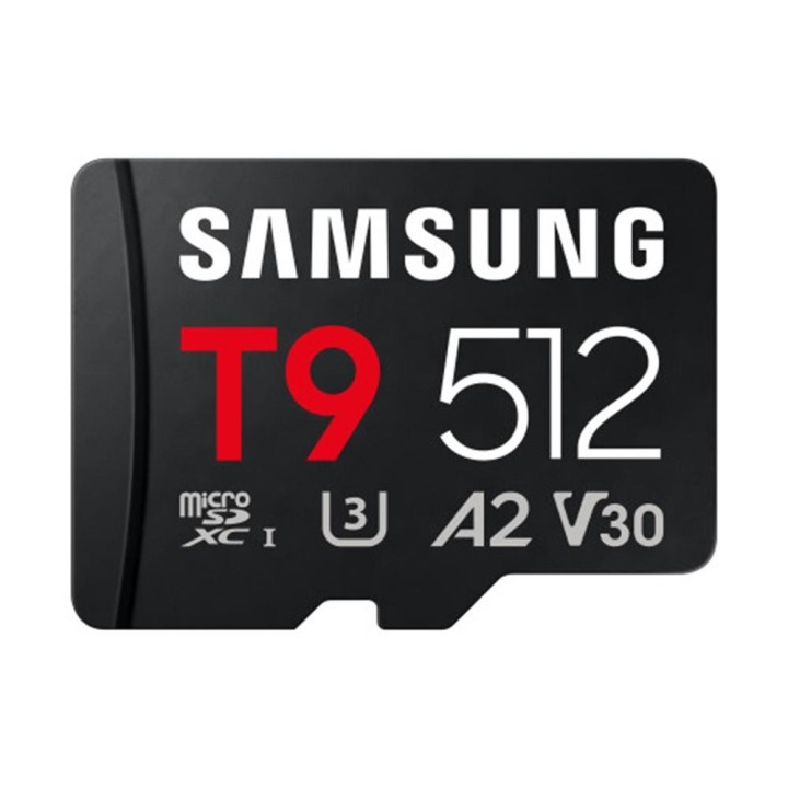 Tarjeta memoria micro sd samsung 512gb sdxc t9 clase10 u3 v30 a2