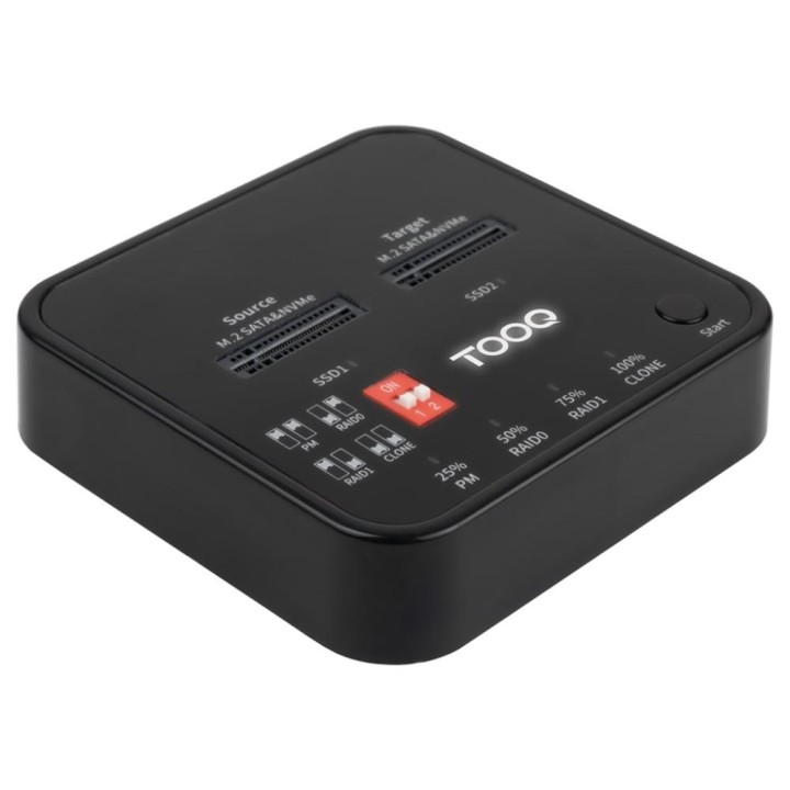 Duplicador disco duro ssd m.2 tooq tqds - 201b