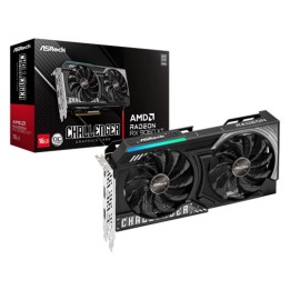 Tarjeta grafica asrock radeon rx 9060 xt challenger 16gb oc gddr6 - 2x dp - 2x hdmi pci express 5.0