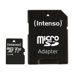 Tarjeta memoria micro sd intenso 16gb profesional v30 + adaptador sd