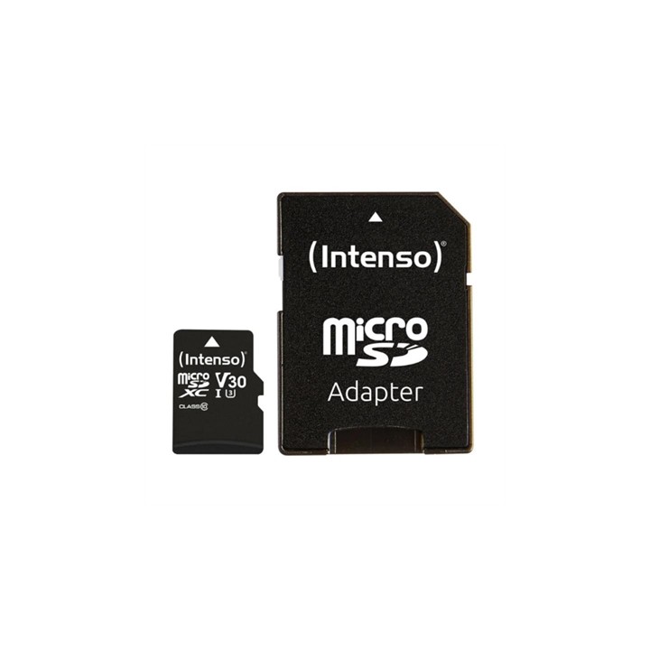 Tarjeta memoria micro sd intenso 16gb profesional v30 + adaptador sd