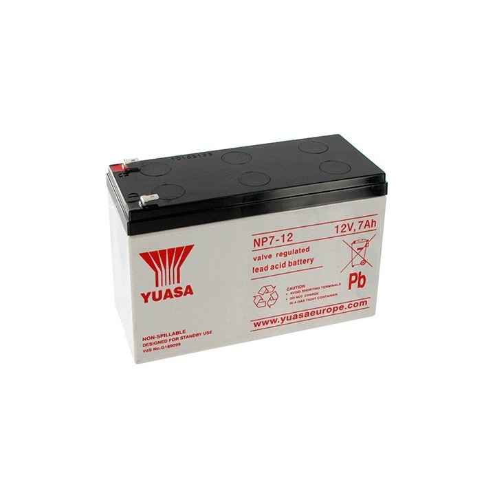 Bateria yuasa np7 - 12l compatible para sais 7ah 12v acido - plomo