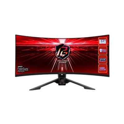 Monitor led 34pulgadas asrock pg34wq15r3a gaming