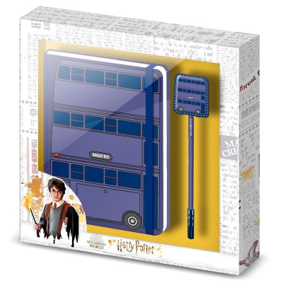 Set diario + boligrafo Knight Bus Harry Potter