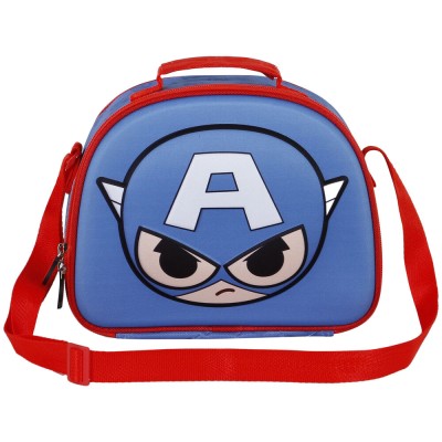 Bolsa portameriendas 3D Bobblehead Capitan America Vengadores Avengers Marvel