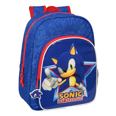 Mochila Lets Roll Sonic The Hedgehog 34cm adaptable