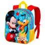 Mochila 3D Pluto & Mickey Disney 31cm