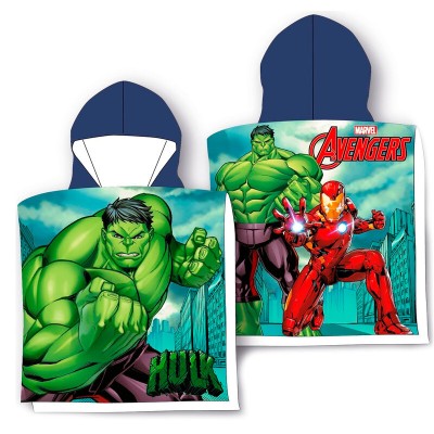 Poncho toalla Vengadores Avengers Marvel microfibra