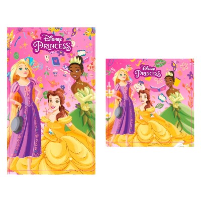 Set 2 toallas baño Princesas Disney algodon