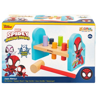 Juego martillo madera Spidey Marvel