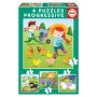 Puzzle Progresivo Animales de la Granja 6-9-12-16pzs