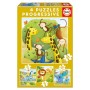 Puzzle Progresivo Animales Salvajes 12-16-20-25pzs