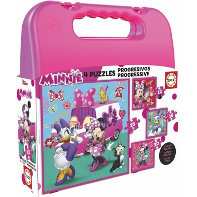 Puzzle Progresivo Minnie and the Happy Helpers Disney 12-16-20-25pzs