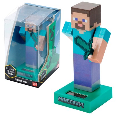 Muñeco solar Steve Minecraft