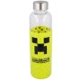 Botella cristal Minecraft funda silicona 585ml