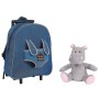 Trolley + Peluche Hipopotamo Holly 38cm