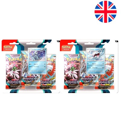 Blister juego cartas coleccionables Paradox Rift Scarlet & Violet Pokemon ingles surtido