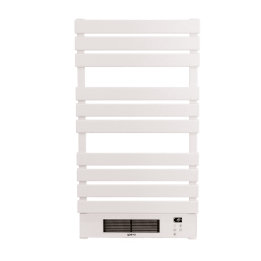 Yoevu - radiador toallero eléctrico con calefactor 500 - 1500w blanco