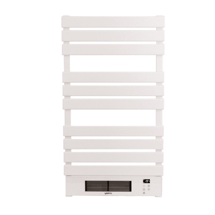 Yoevu - radiador toallero eléctrico con calefactor 500 - 1500w blanco