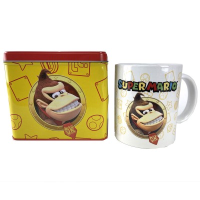 Hucha + taza Donkey Kong Super Mario Bros Nintendo