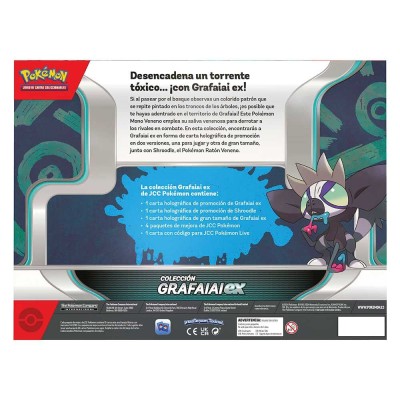 Blister juego cartas coleccionables Grafaiaia Pokemon español