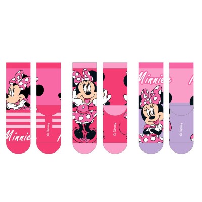 Set 3 calcetines Minnie Disney infantil surtido