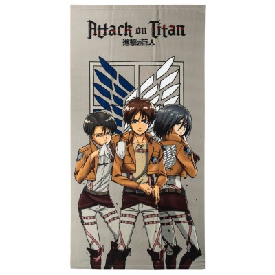 Toalla Attack on Titan microfibra