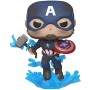 Figura POP Marvel Avengers Endgame Captain America with Broken Shield & Mjolnir