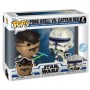 Blister 2 figuras POP Star Wars The Clone Wars Duels Pong Krell & Captain Rex Exclusive