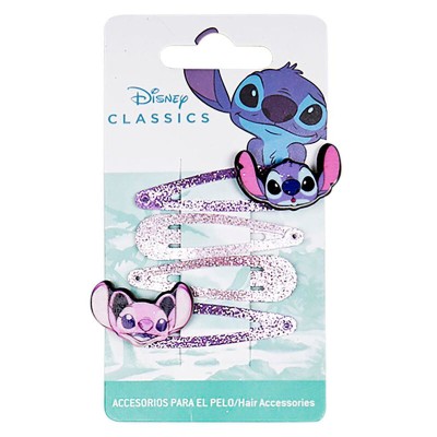 Blister 4 horquillas Stitch Disney