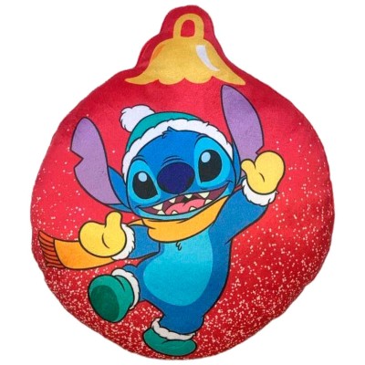 Cojin 3D Stitch Navidad Disney