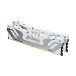 Memoria ram ddr5 48gb 2x24gb kingston - 8400mt - s - fury renegade - cl40 - blanca - plata