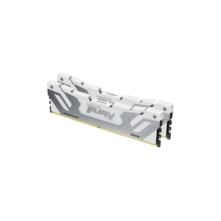 Memoria ram ddr5 48gb 2x24gb kingston - 8400mt - s - fury renegade - cl40 - blanca - plata