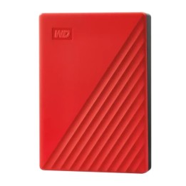 Disco duro externo hdd wd western digital 6tb my passport 2.5 pulgadas usb 3.2 rojo